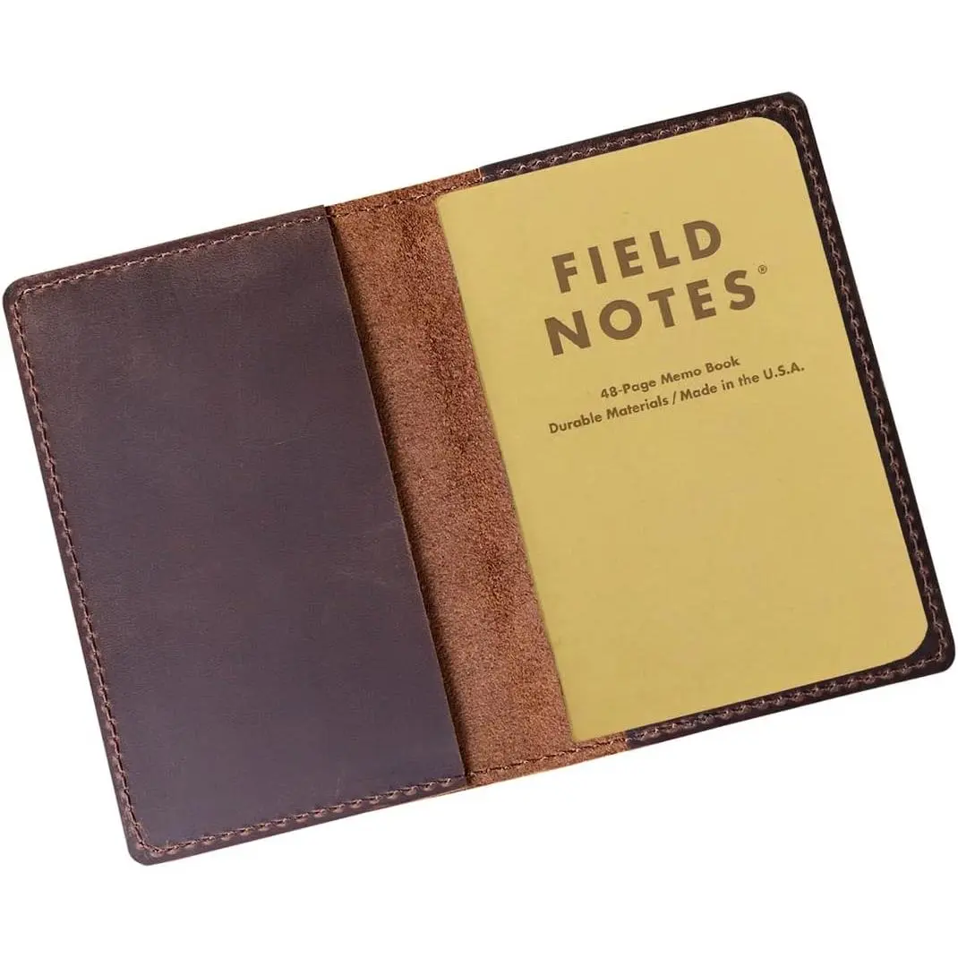 Journal Cover for Field Notes Notebooks, Moleskine Cahier Journal Pocket 3.5 x 5.5 Inches,  Brown