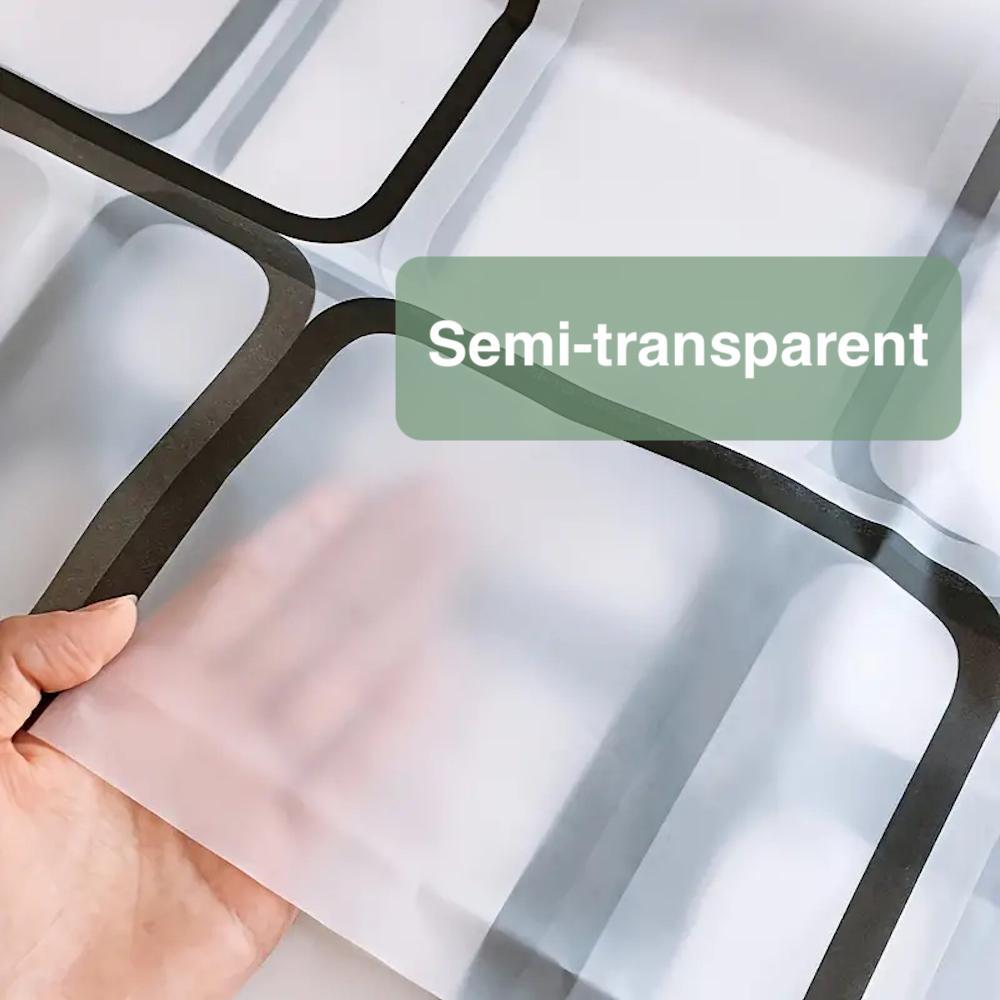 1 Count Lightweight Shower Curtain Liner with Plastic Hooks & Rust-Resistant Metal Grommets, Plaid Plastic Waterproof Bath Curtain, Bathroom Partitions Accessories, Bathroom Shower Equipment, Hanging