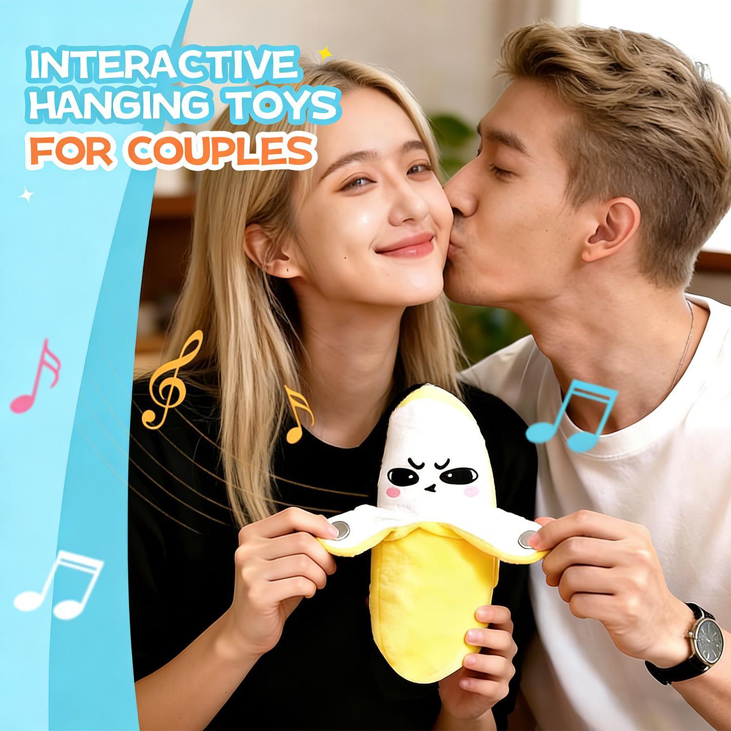 Music Plush Toy -Banana & Carrot Electric Plush Toys for Parent-Child Interaction, Couples & FriendsPrank Toy, Valentine's Day & Easter Party FunGift for Kids & Adults stuffed animals cute girlygifts