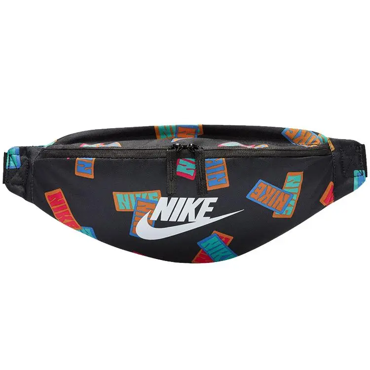Nike Full-Logo Fashion Crossbody Bag for Men and Women – Trendy Black Chest and Waist Bag