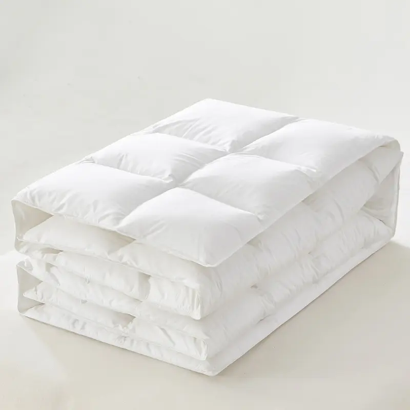 Luxurious Feather Down Winter Quilt, Plush Lightweight Yet Warm, Thick Soft Skin-Friendly Blanket, Ideal for Hotel Home Bedroom Dormitory