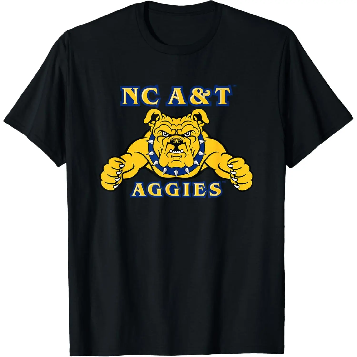 North Carolina A&T Aggies Icon Officially Licensed 100 Percent Pure Cotton Aesthetic Fashion Pattern T Shirt Small