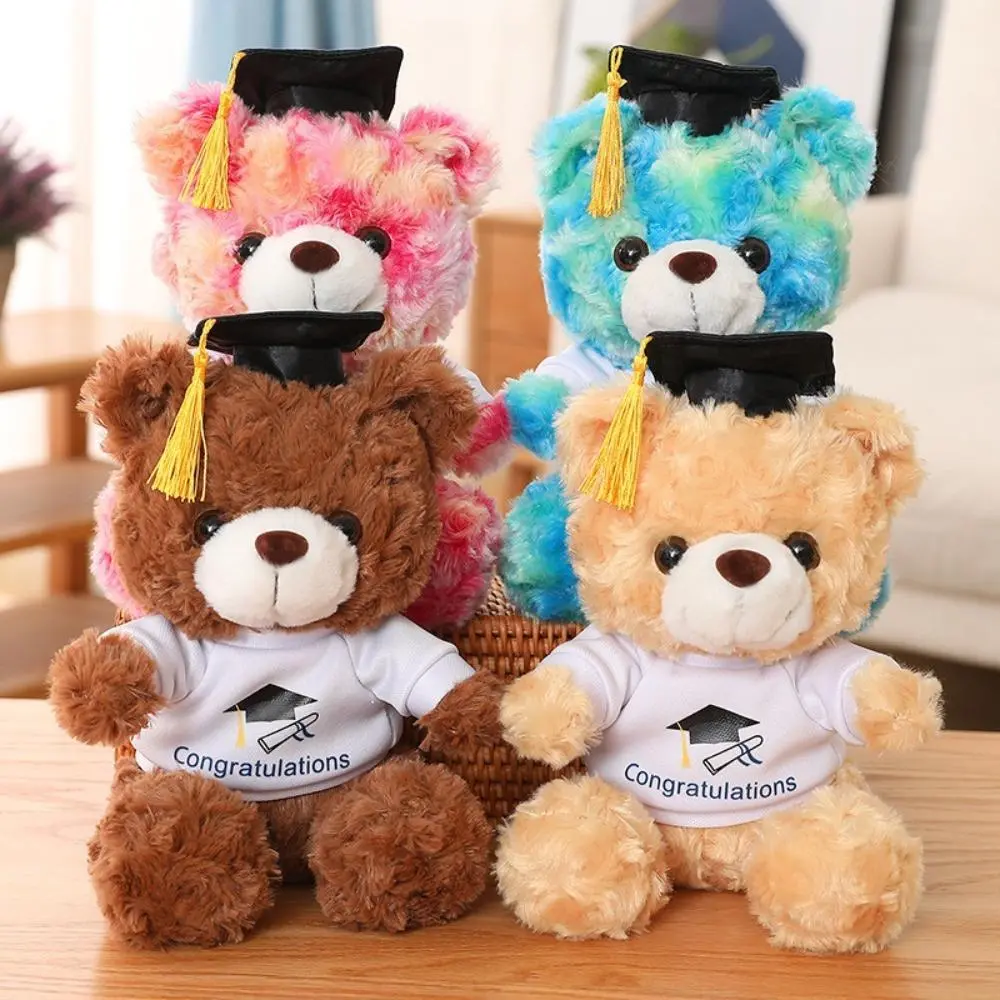 9 Inch Graduation  Bear with Doctor Cap & Congrats Outfit, Plush Grad Keepsake Toy, Ideal Graduation Gift for Graduates