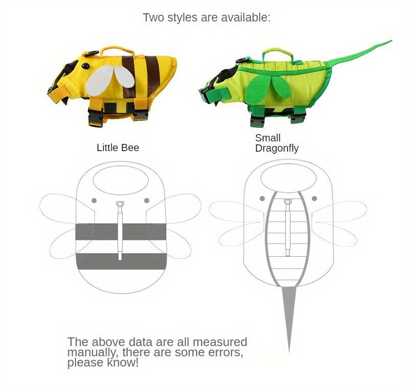 Summer Pet Life Jacket Adjustable Dog Swimsuit, Small And Medium-sized Dog Teddy Bear Buoyancy Swimsuit