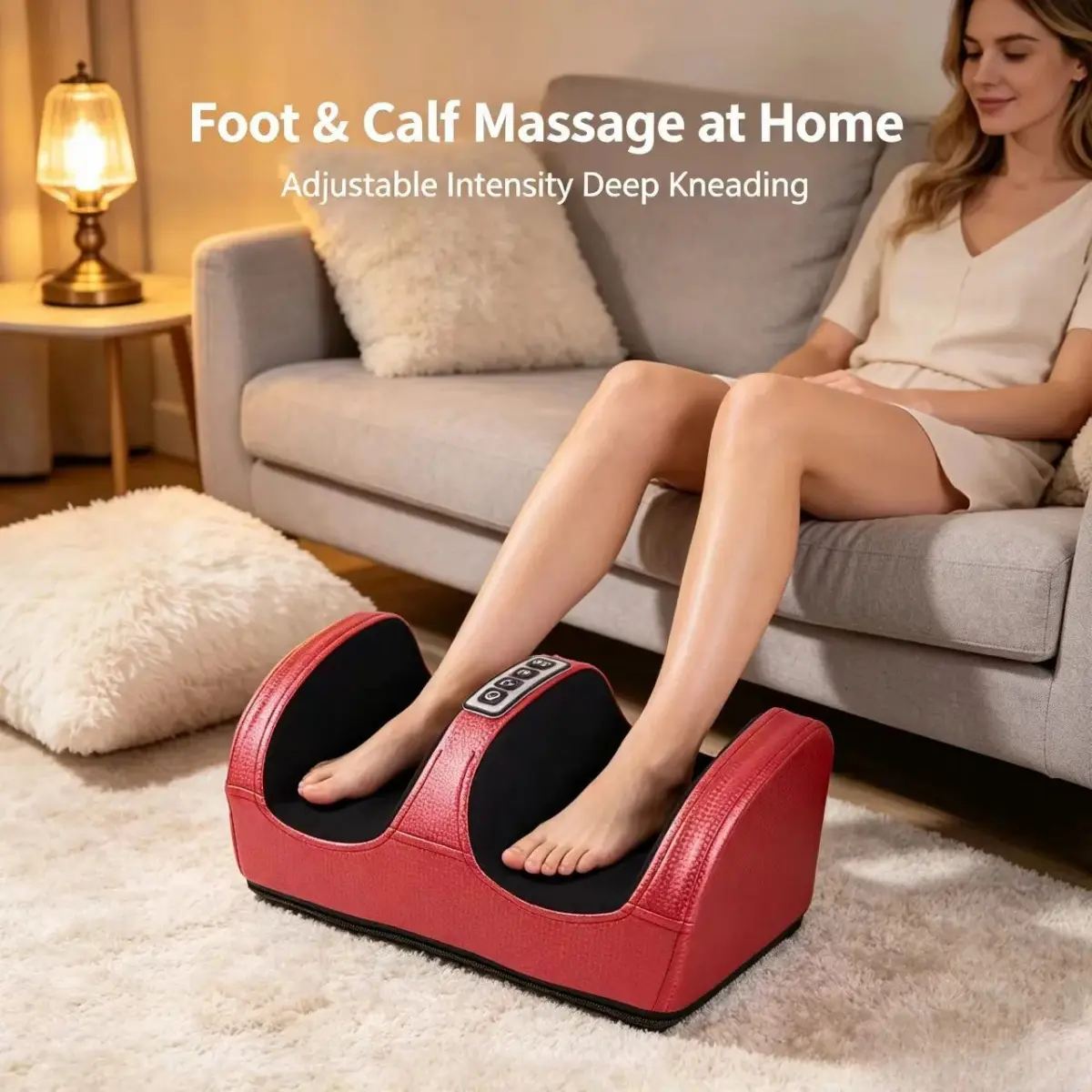 ZAWRT All-in-1 Massage Device with Plantar Kneading, Vibration Functions for Leg Relaxation