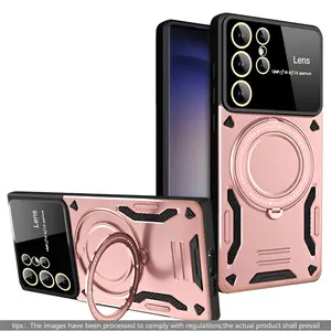 Rotatable Magnetic Phone Case with Large Window, Full Camera Protection, Anti-Scratch, Shockproof, for Samsung Galaxy S26 Ultra/s25 Ultra
