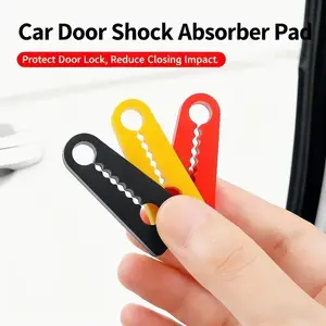 4-Pack Car Door Lock Protector Pads, Shock Absorber Cushion Inserts, Silent Silicone Door Lock Guard, Anti-Noise Closing Stickers