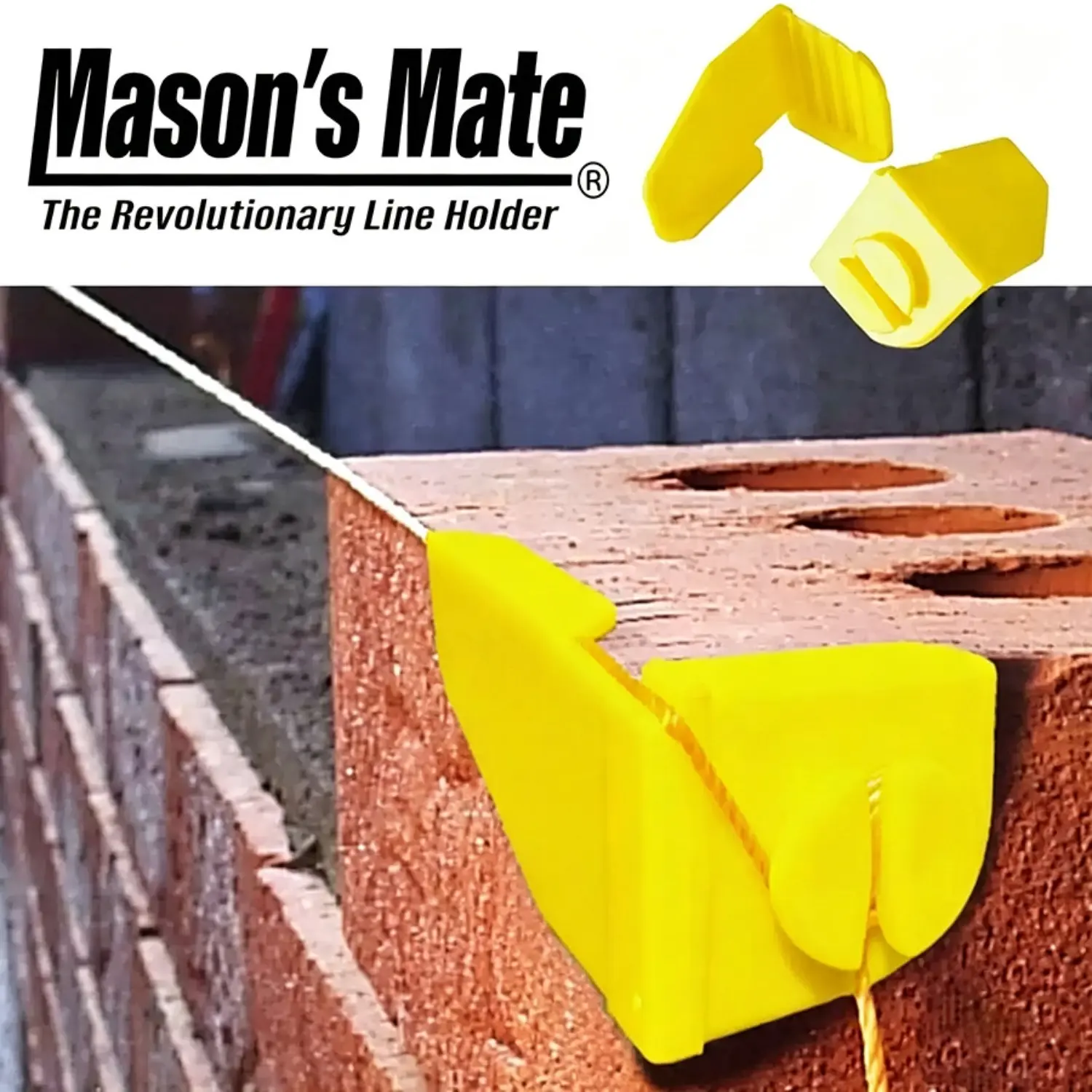 2/4Pcs Brick Line Anchor Corner Brackets, Plastic Masonry Line Holder Set, Brickwork Line Guide Tool for Accurate Alignment of Bricks and Building Blocks, Construction Tools