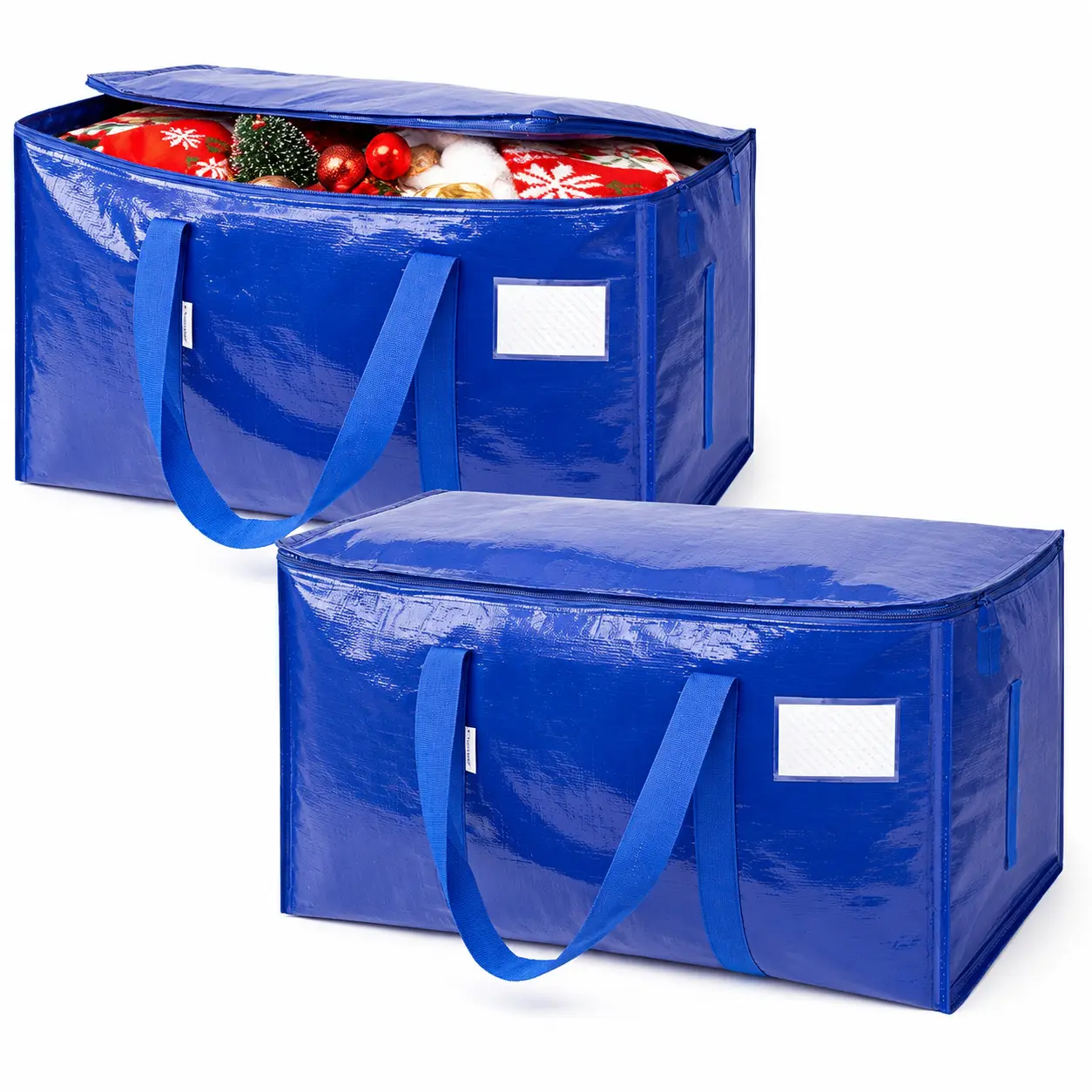 2-Pack of Extra-Large, Heavy-Duty Moving Bags—Waterproof storage bags with handles and zippers, foldable, ideal for college dorms and home storage. SummerVibes. summerwins