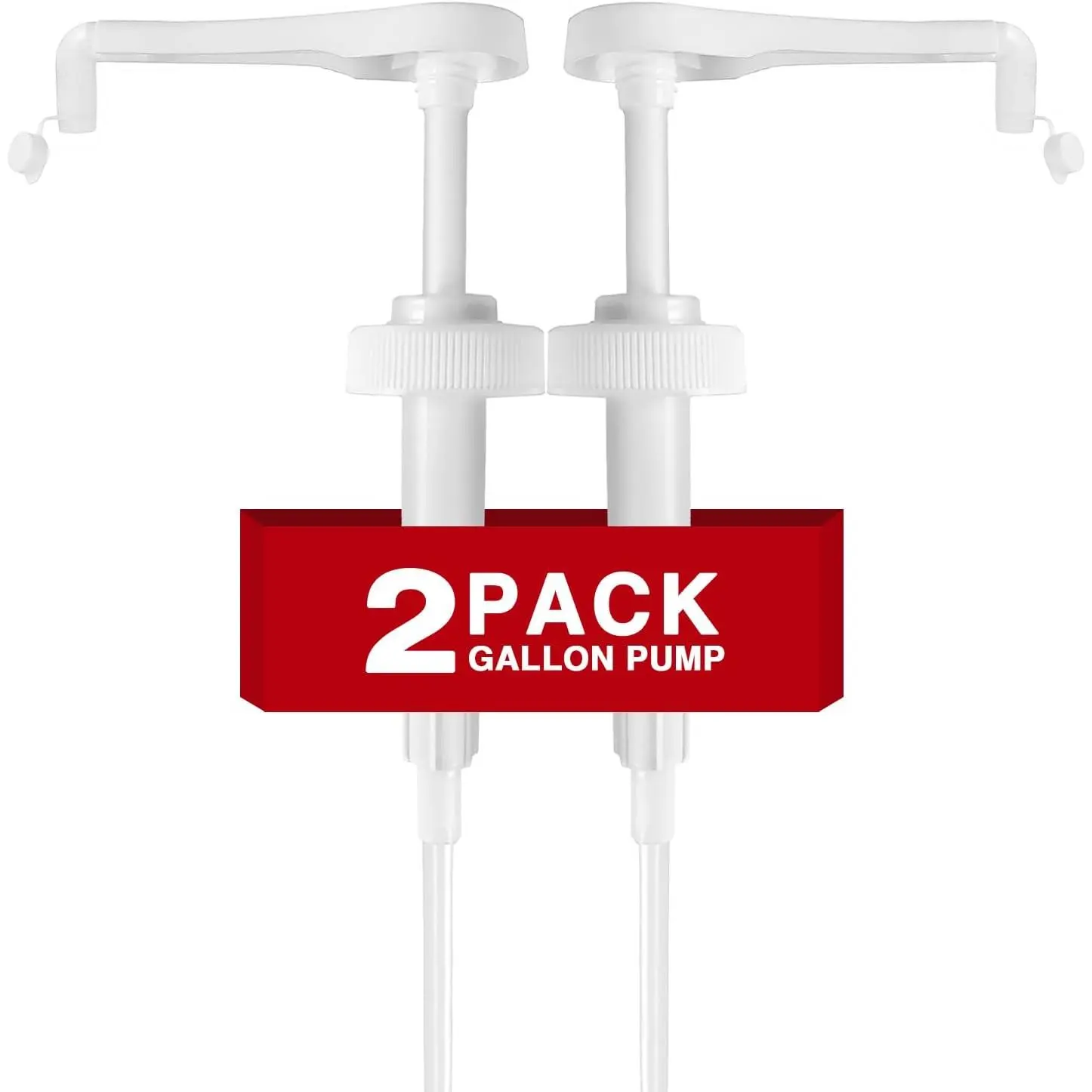 2 Pack Leak Proof Gallon Jug Pump Dispenser, 38-400 Pump for Gallon Jug - Lotion Gallon Shampoo Pump Top , 7.5cc Per Pump Fits 1 Gallon Bottle 64oz 128oz Shampoo Laundry Containers