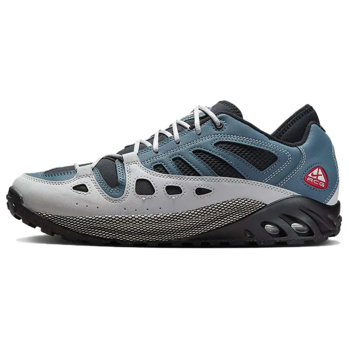 Nike ACG Air Exploraid Ash Green Men's Low-Top Outdoor Hiking Shoes with Slip-Resistant and Breathable Design Verifiable, with credentials and supporting global authentication
