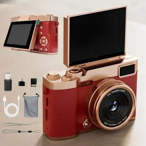 Flip Screen Retro Camera for Teens, Portable Selfie Camera, Pocket Digital Camera with Filters, Digicam, Y2K Vintage Student Camera, Entry-Level Beginner Digital Camera with Memory Card, Point And Shoot Digital Cameras, Perfect Gift for Christmas