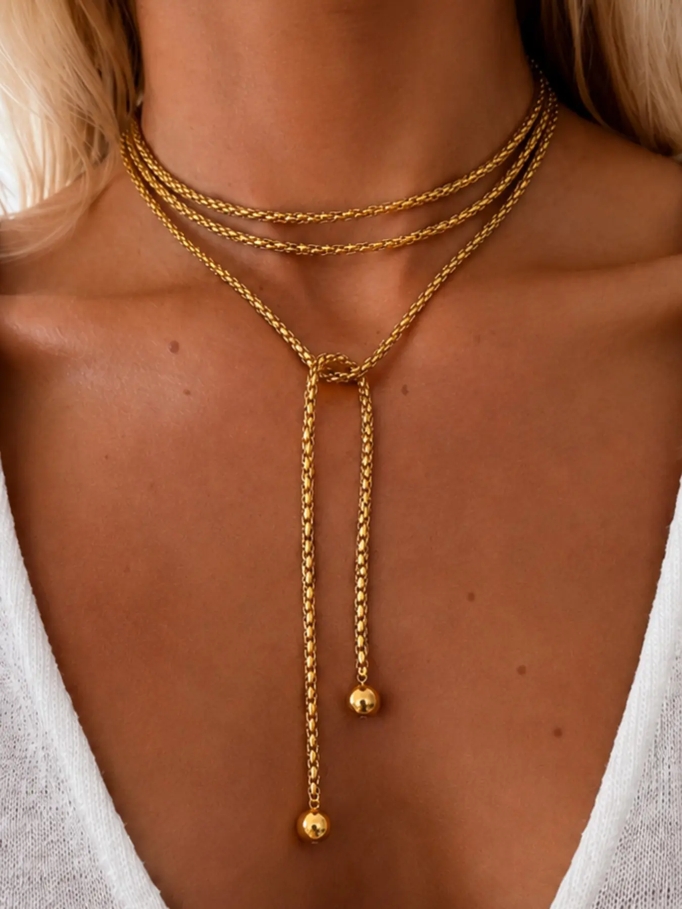 Fashionable Minimalist Layered Long Necklace for Women, Perfect for Daily Wear, Parties, Travel, Gift for Girlfriend or Mom