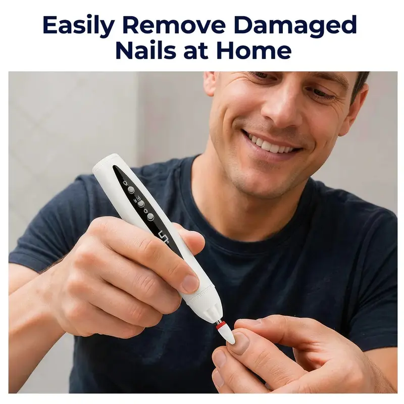 Rechargeable Nail Drill, Cordless Efiles for fungal Nails Lightweight Nail Care Tool for nail repair