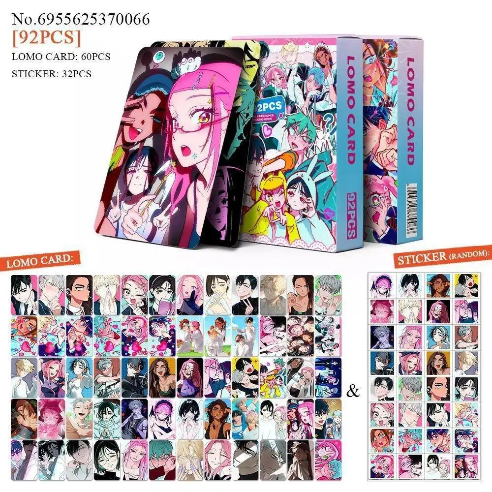 55/92Pcs/Set Korean Manga Alien Stage LOMO Card Sticker Mizi Sua Ivan Till Hyuna Luka Printing Card Anime Cards Cosplay Props