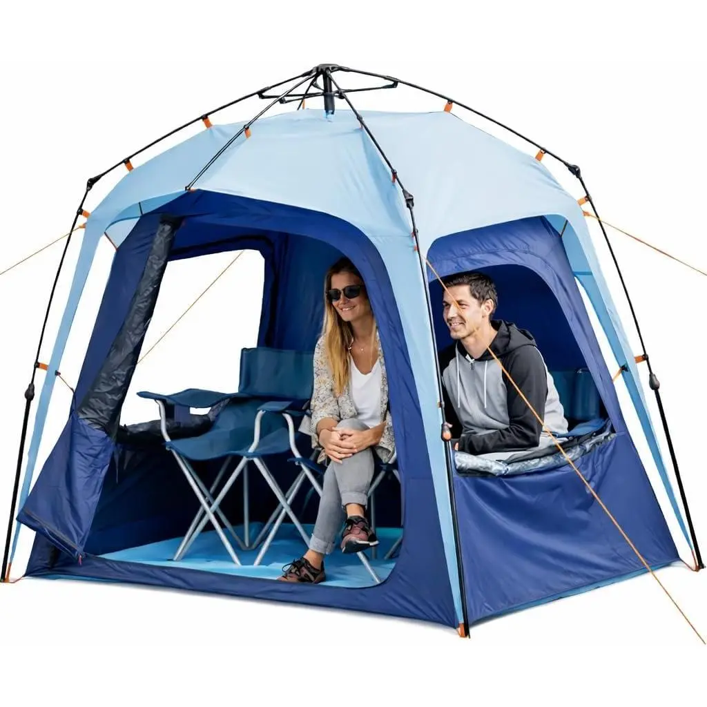Pop-Up All-Weather Sports Tent, Multi-Person Weather Pod with 270-Degree View for Sports Moms and Dads, No, No Warning Applicable