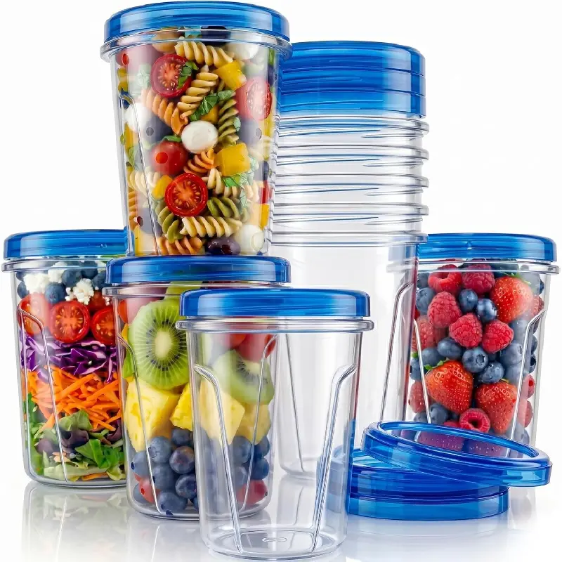 10 Pack 32 Oz Freezer Storage Containers Leak-Proof - BPA Free Soup Containers with Lids - Reusable Freezer Containers for Food with Twist Top Lids - Ideal for Meal Prep, Leftovers & Pantrykb