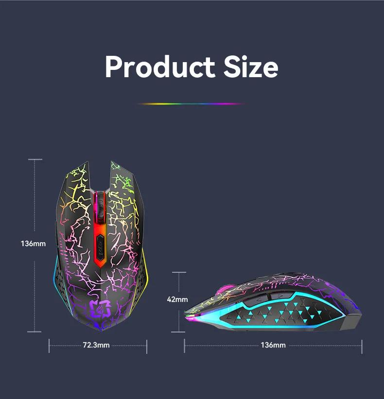 Bluetooth 5.2 Mouse RGB 2.4G Wireless Mouse Dual-Mode Gaming Mouse 6 Buttons Silent Mouse For MacBook Tablet Laptops Computer Bluetooth 5.2 Mouse RGB 2.4G Wireless Mouse Dual-Mode Gaming Mouse 6 Buttons Silent Mouse For MacBook Tablet Laptops Computer