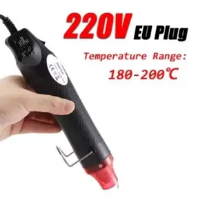 300W Power Hot Air Gun Portable Mini Heater for Home DIY Craft Embossing Shrink Wrapping PVC Multi Function Handheld Electrical Heat Tool