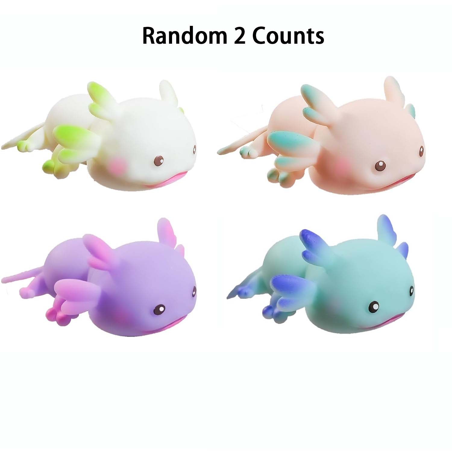 Axolotl Unicorn Squishy Toys, Stress Relief & Sensory Fidgets for Adults, Unisex Gift for Christmas & Festivals, No Batteries Needed