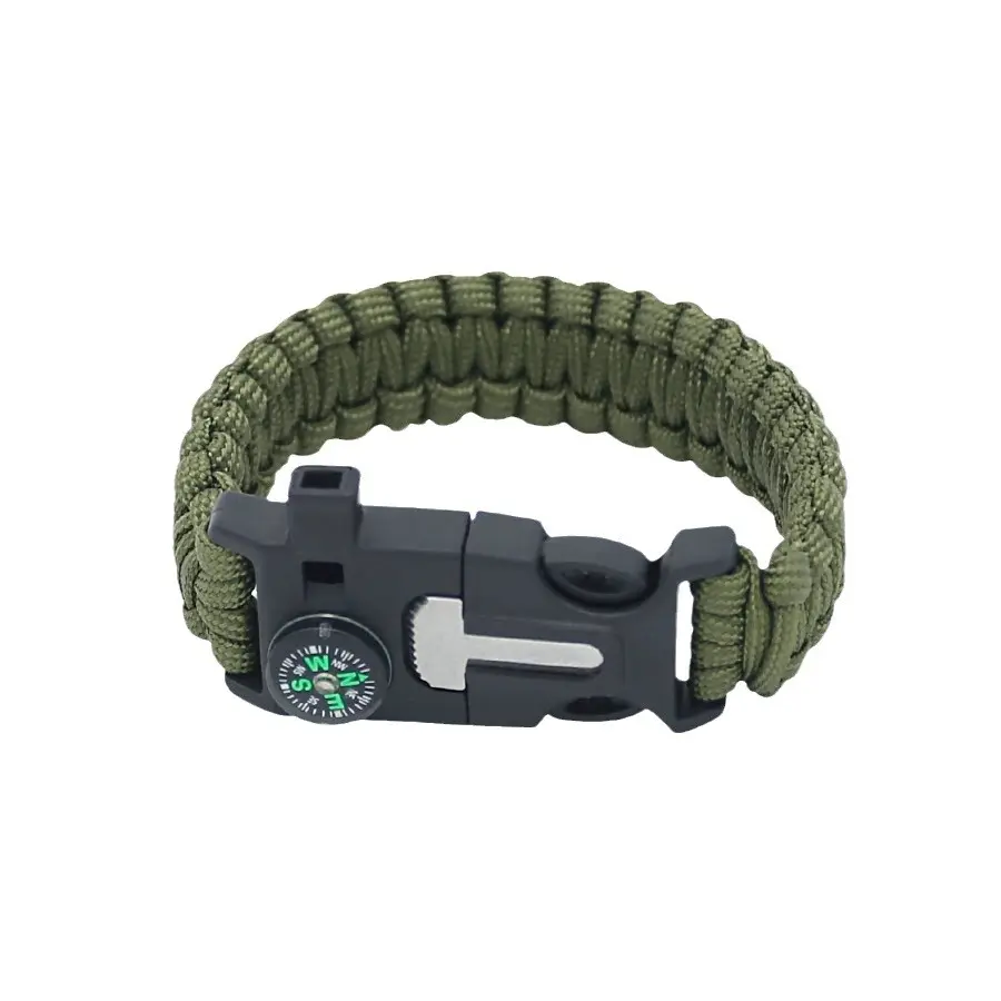 5-in-1 Multifunctional Paracord Strap Bracelets & Bangles, Outdoor Emergency Hand Rope Fashion Accessory