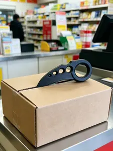 1pc 3D printing portable unboxing tool, easy to cut express cardboard boxes, envelopes, various plastic packaging, dual-use for home storage and office disassembly, compact and easy to carry.