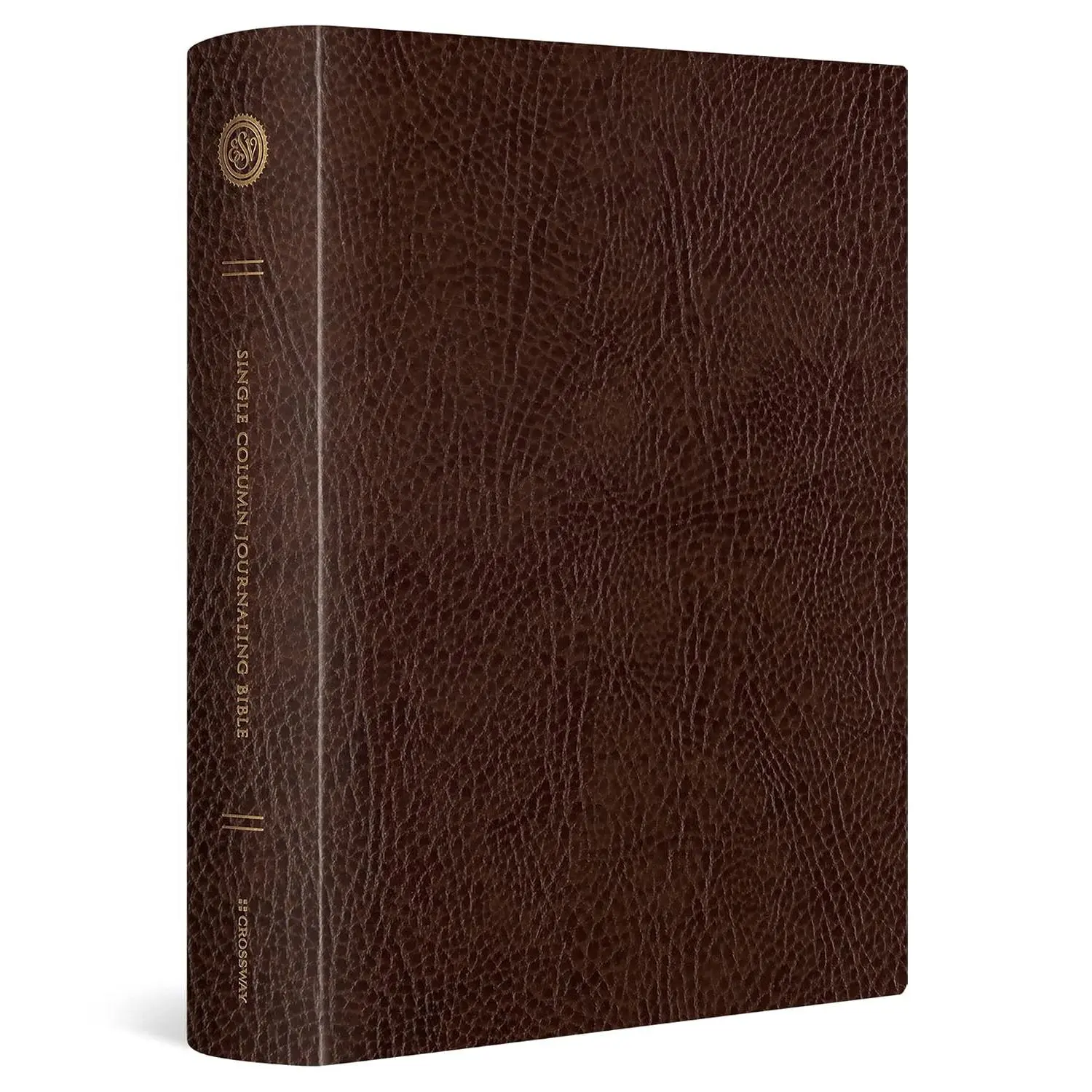 ESV Single Column Journaling Bible, Large Print (Bonded Leather, Mocha): Holy Bible, English Standard Version