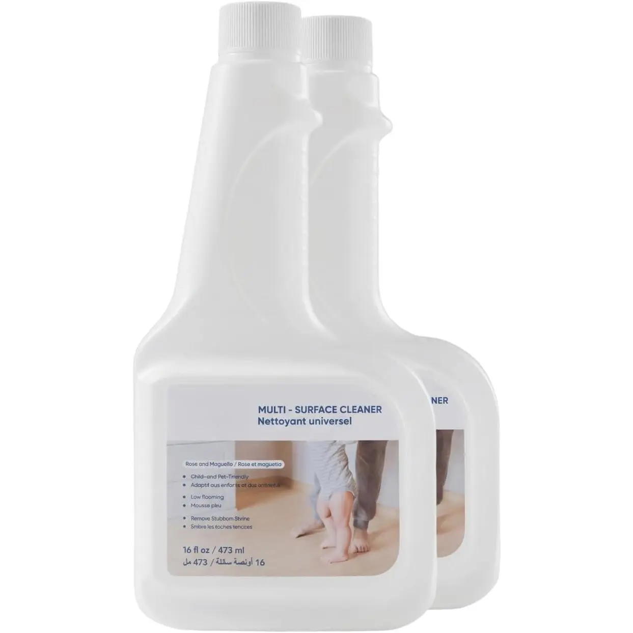 RoboVac Hard Floor Cleaning Solution (2 Bottles), Dilution Ratio 1:200, 473 ml, Floor Cleaner, -Based,Compatible with Omni C20, X8 Pro, X10 Omni, G series, L Series