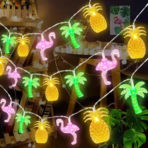 30 LED 16Ft Summer Beach Hawaiian String Lights - 8 Modes & Timer - Flamingo Pineapple Palm Tree Fairy Lights - Battery Operated for Tropical Party Pool Decorationsfidget toys