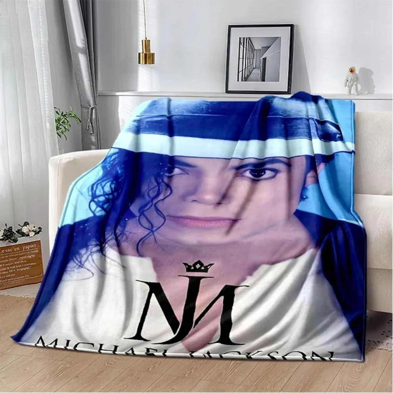 Michael Jackson Retro HD Print Blanket Soft Cozy Throw for Sofa Bed Couch | Lightweight Warm Travel Office Blanket for Adults Fans Gift