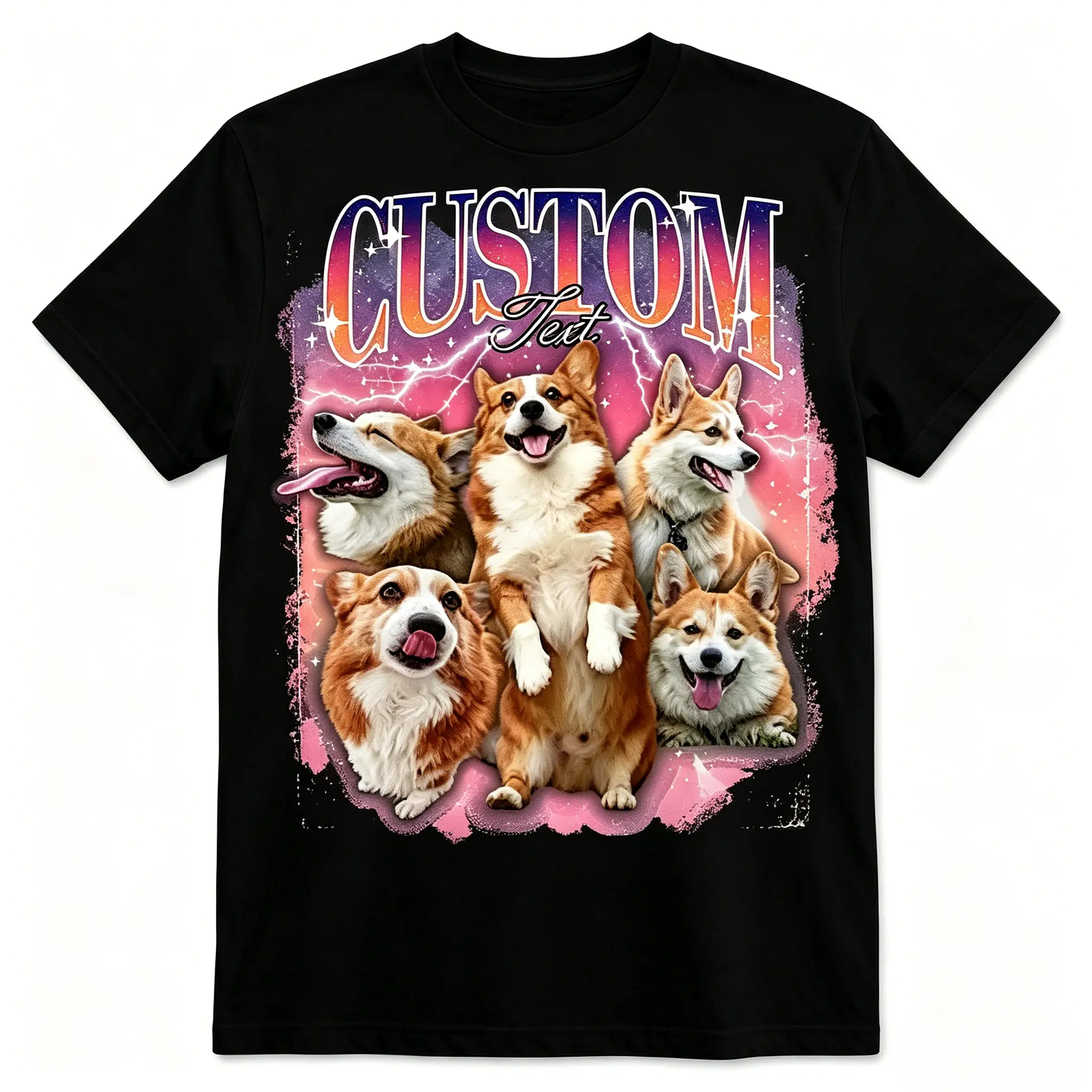 Colors Retro Dog Shirt,  Pet Tee,  Vintage 90s Graphic,  Rap Dog Shirt