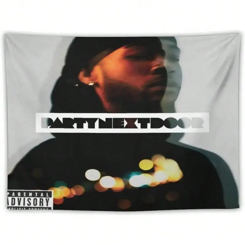 Rapper Party-NextDoor R&B Rap Hip Hop Singer P1 Music Album Cover Tapestry Flag Wall Art Tapestry Print Paint Artworks Modern Decor Bedroom Tapestries 30"X40"Artistic Style Festival Giftshome Decoration Hanging Curtain