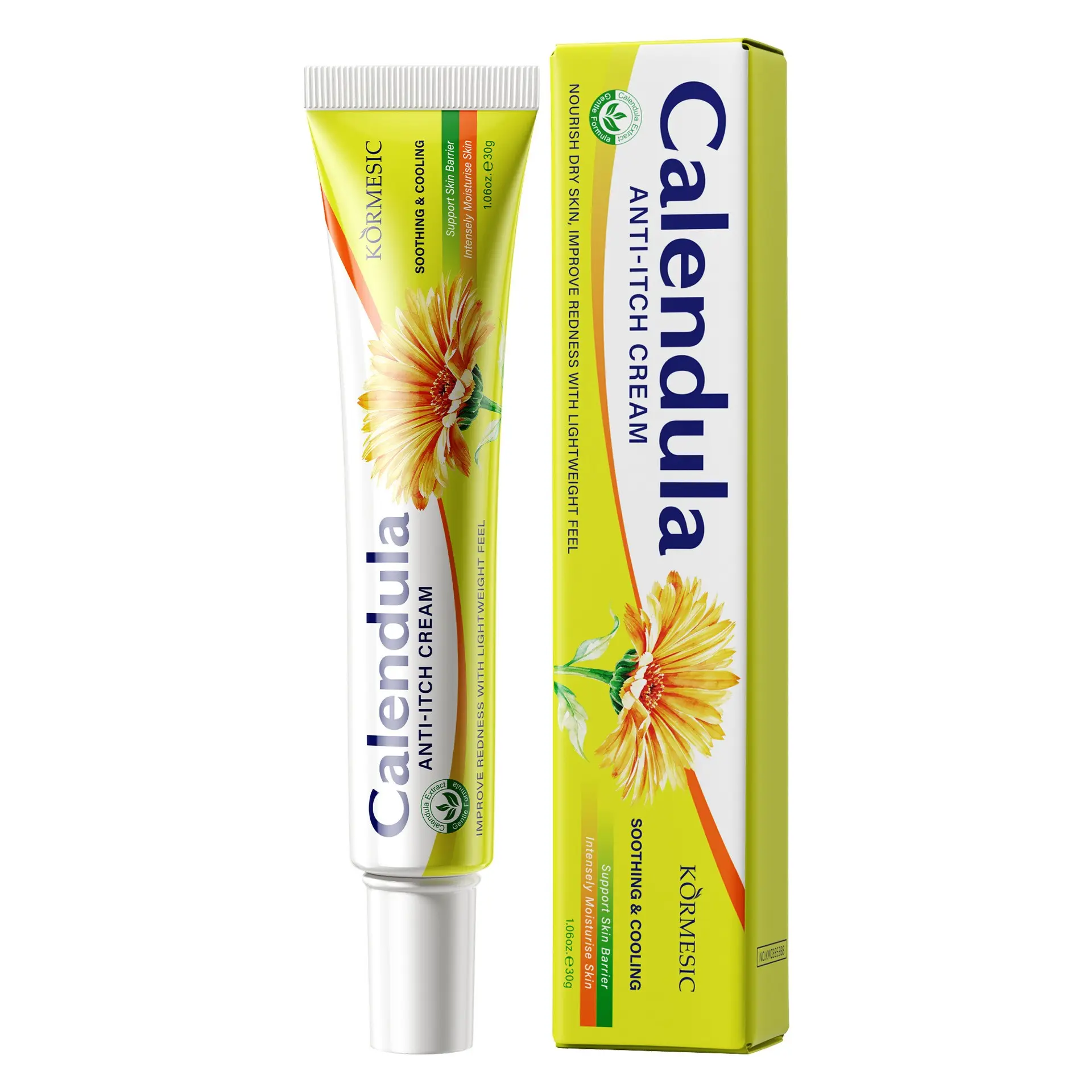 Calendula Moisturizing Balm, Gentle Hydrating Cream for Sensitive Skin, Daily Skin Nourishing Care, Soothing Ointment