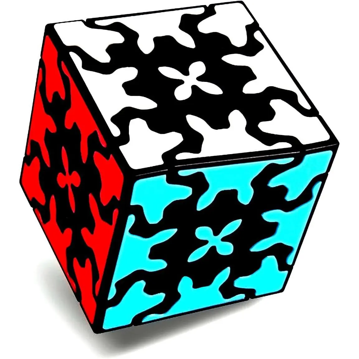 Gear Cube 3x3 with 3D Gear Structure Magic Cube Black 3x3x3 Puzzles Fidget Toys (60mm) Problem Solving Brain Teaser Puzzle Games Toy for Kids Adultsfidget toys