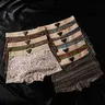 【Black Friday】Biweier Women's Vintage Cotton Boyshorts with Floral and Pixel-Style Prints, Soft and Comfortable Design with Elasticized Non-Roll Hems for Casual and Home Wear