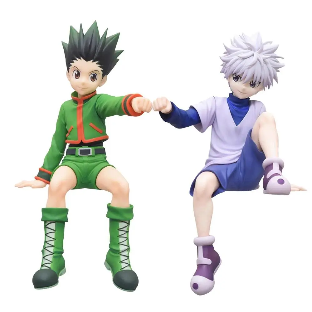 12cm Anime Action Figures, Gon Freecss & Killua Zoldyck PVC Collectible Model Toys, 2-Piece Set for Birthday & Christmas Gifts