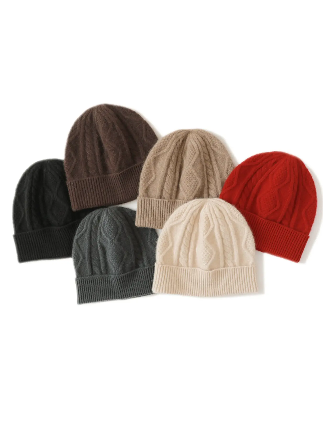 Top Quality Cashmere Thick Knit Winter Hat, Warm and Comfortable, Windproof and Cold-Resistant, Perfect for Winter Wear
