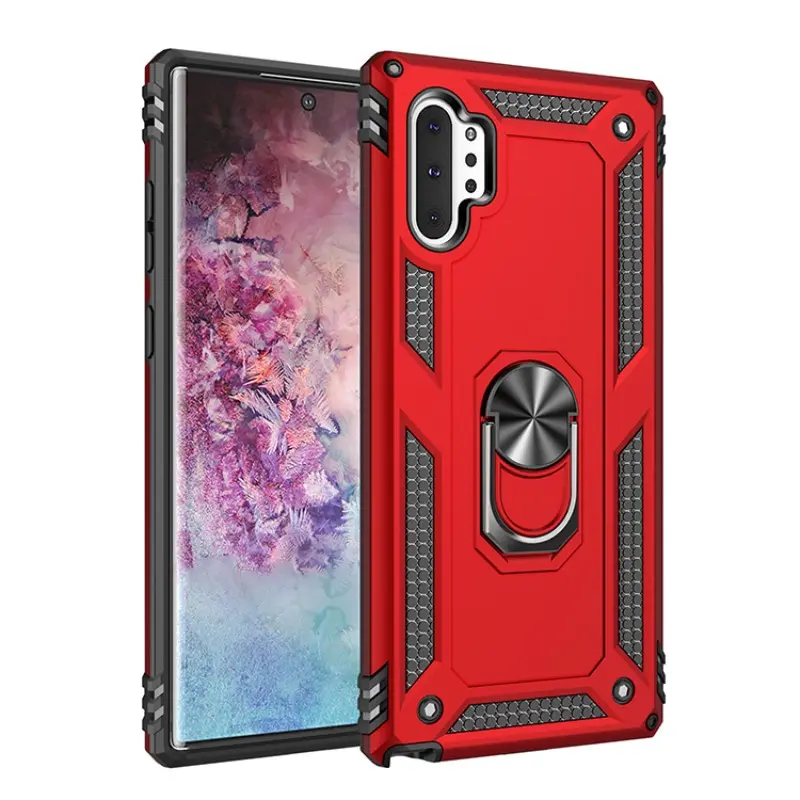 Phone Case for Samsung Galaxy NOTE 10 +  Note10 +5G, Anti-Drop, Dust-Proof, Waterproof, Fingerprint Resistant, with Magnetic Rotatable Stand, Shockproof Polycarbonate for Samsung Galax NOTE 10 + Note10 +5G Protective Cover
