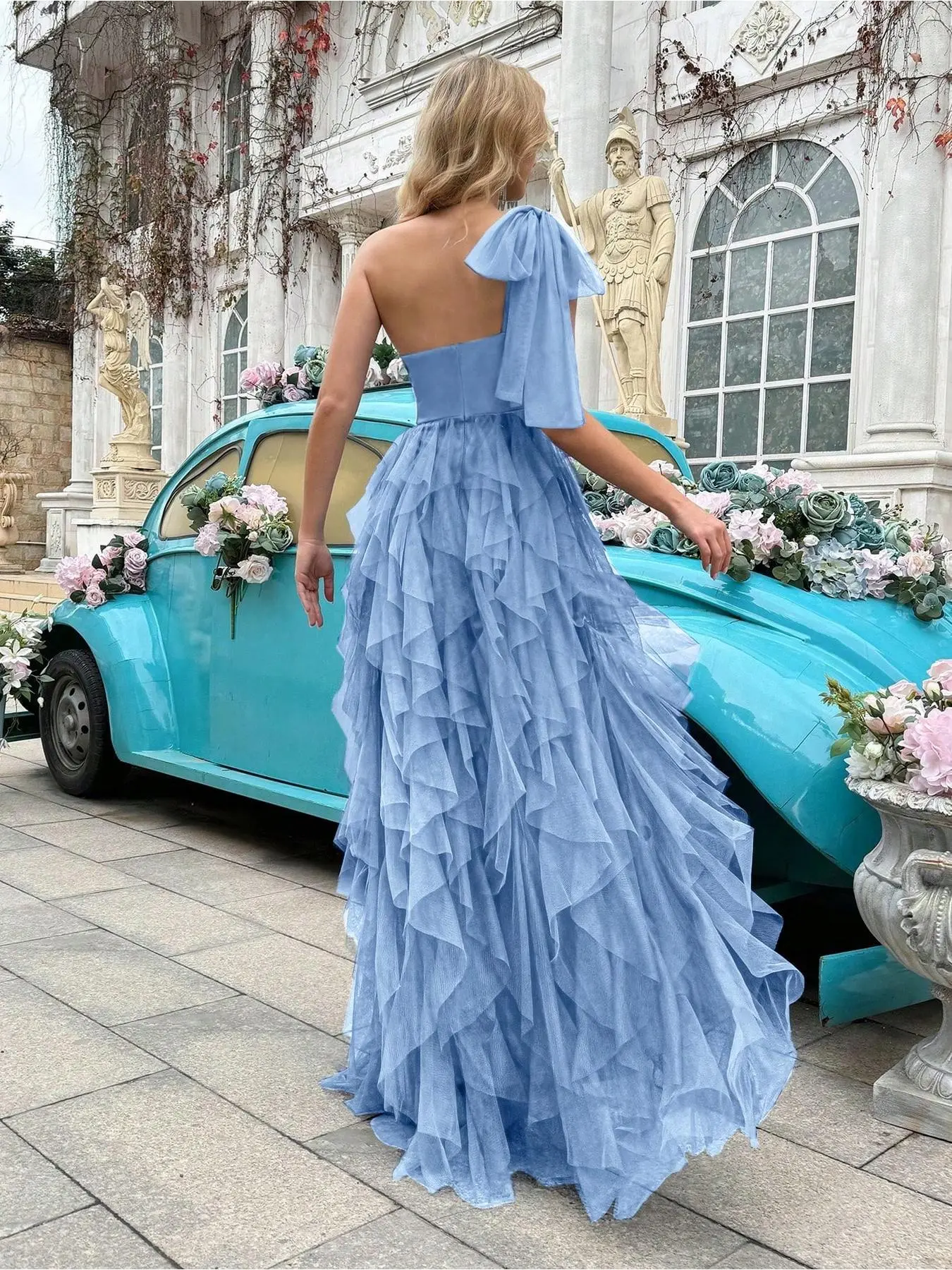 Simple Elegant Chic Women Formal Dress Summer Evening Gown Upscale Dresses For Evening Party, Birthday Party, Graduation Ceremony, Prom, Galas, Fiesta Solid Color Asymmetric Neckline Sleeveless Gowns Evening Wear Gown
