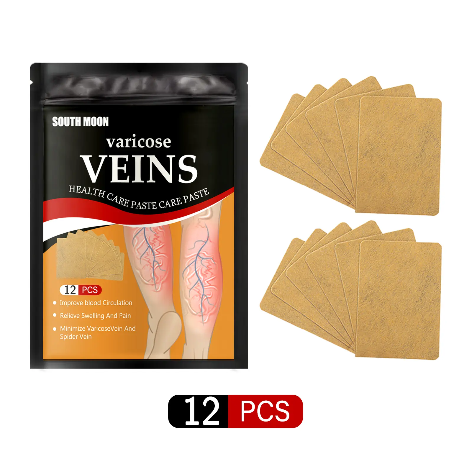 South Moon Leg Care Patch Calf Vein Skin Gentle Care Patch To Relieve Discomfort