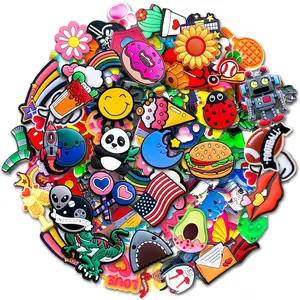 30,100Pcs Random Shoe Charms for Clog Decoration, Cute Cartoon Charms Accessories for Gift