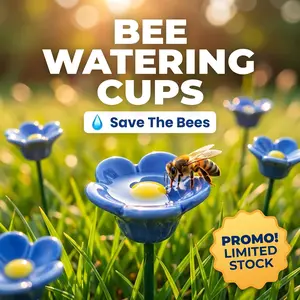 2pc/5pcs Pure Handmade Garden Bee Water Cup, Flower Shaped Bee Water Dispenser, Pile Type Bee Water Station, Outdoor Water Dispenser for Bees, Pollinators, Butterflies, Saving Bees Garden Decoration