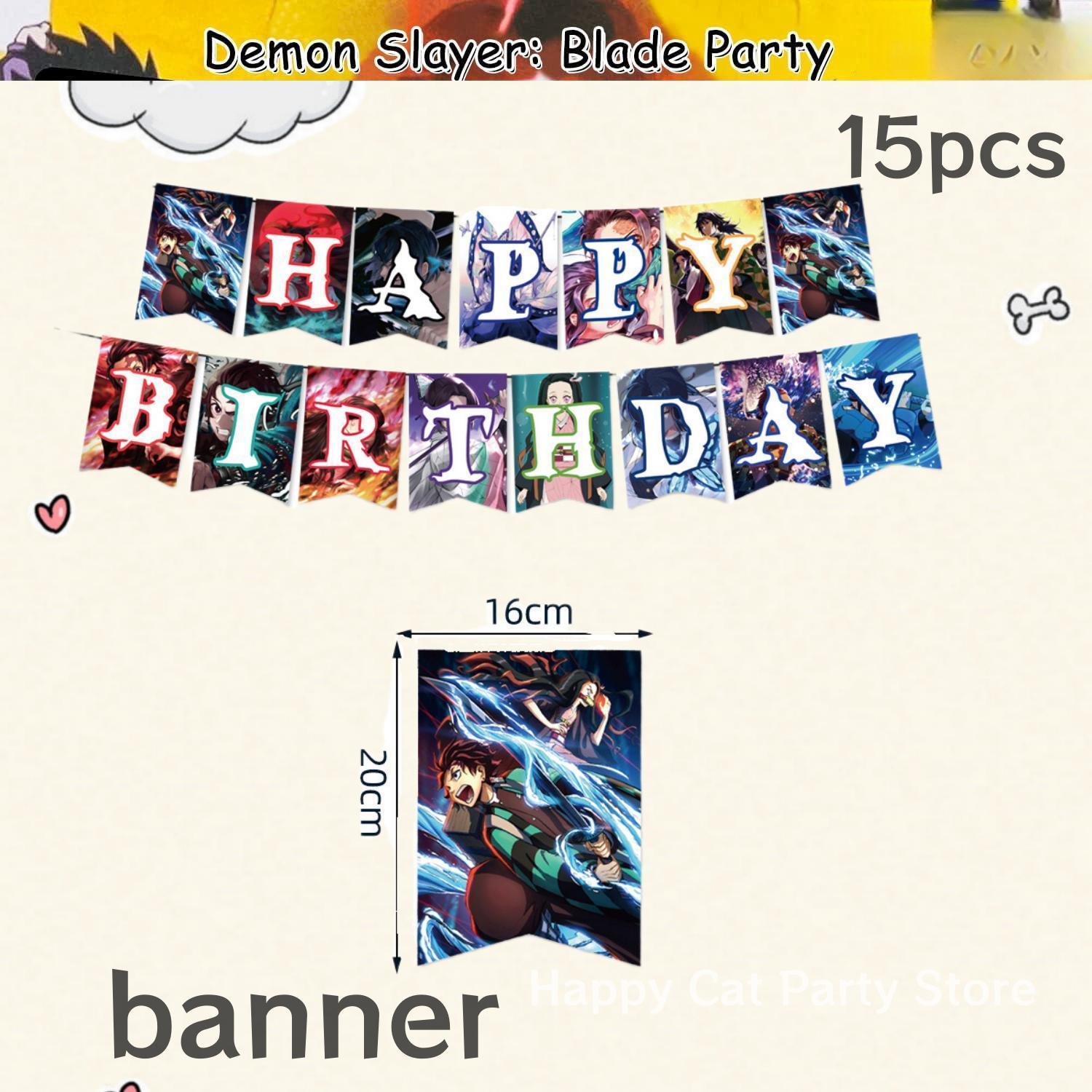 Demon Slayer Birthday Party Decor Kimetsu No Yaiba Tableware Tablecloth Plate Cup Balloon Baby Shower Kids Favors Party Supplies Demon Slayer Birthday Party Decor Kimetsu No Yaiba Tableware Tablecloth Plate Cup Balloon Baby Shower Kids Favors Party Supplies