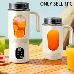 Portable USB Rechargeable Blender And Juicer - Easy Clean, Perfect for Fruit And Vegetable Drinks, Milkshakes, Capacity 19.61oz, Double Layered Cup Body Detachable, Portable Blender for Shakes and Smoothies