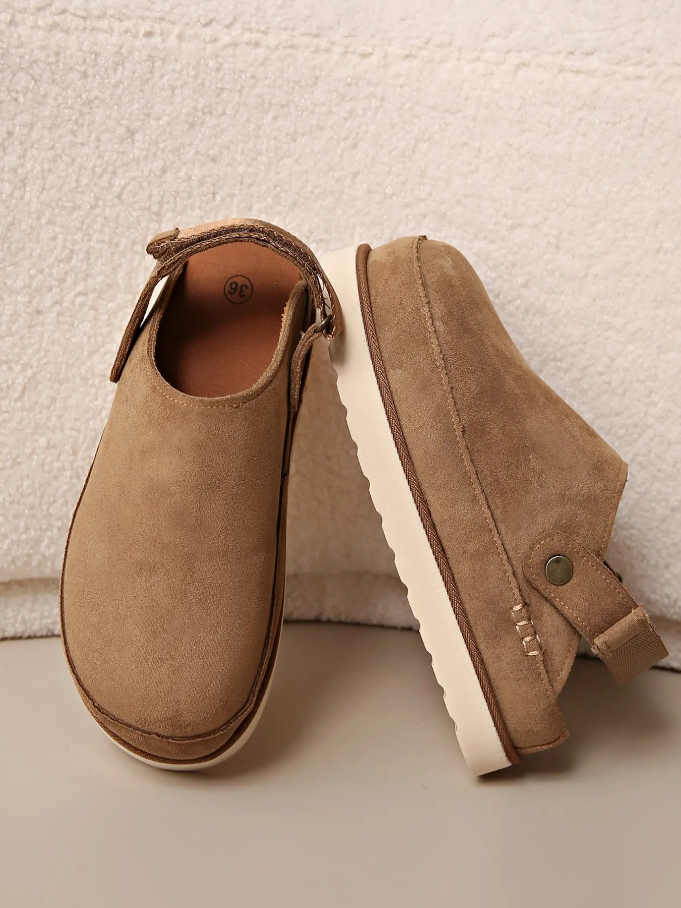 Vintage Thick Sole Slip-On Flat Mules, Casual Plain Fabric Slippers, Rubber Sole, All Seasons, Less Than Ankle Height, Outer Wear Half Sandals