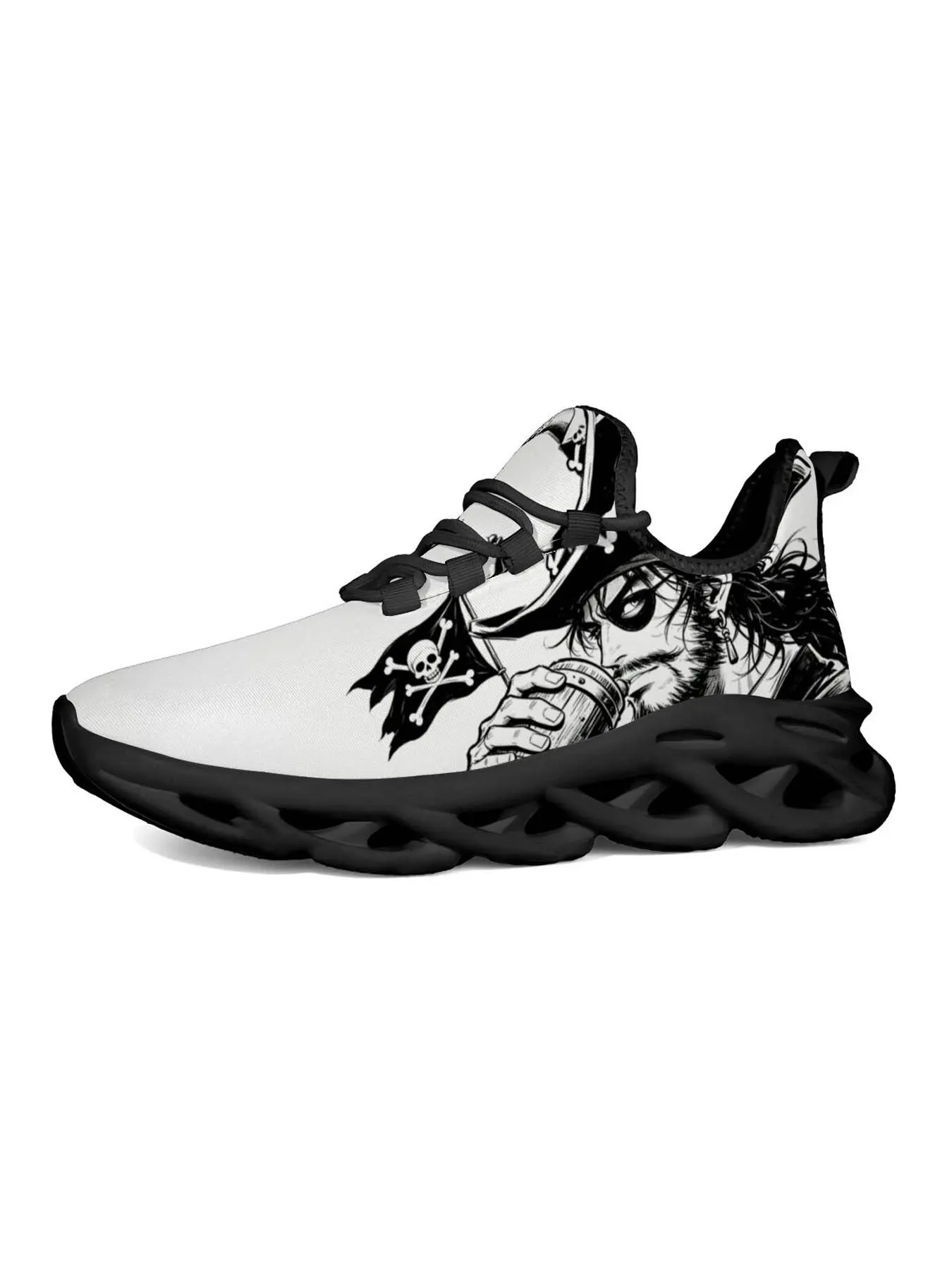 Women's Anime Print Sneakers, Dark Street Fashion, Unique Design, Trendy and Versatile, Perfect for Anime Lovers