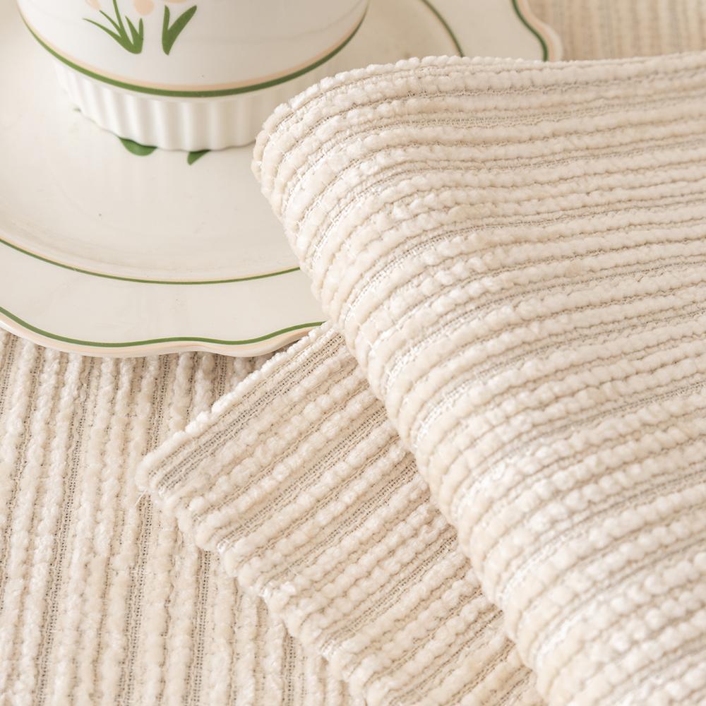 Solid Color Jacquard Chenille Sofa Cover, Jacquard Couch Covers, Non-Slip Sofa Slipcover Protector for Home & Living Room, Fits 1- to 4-Seat Sofas, Sofa Couch Cover