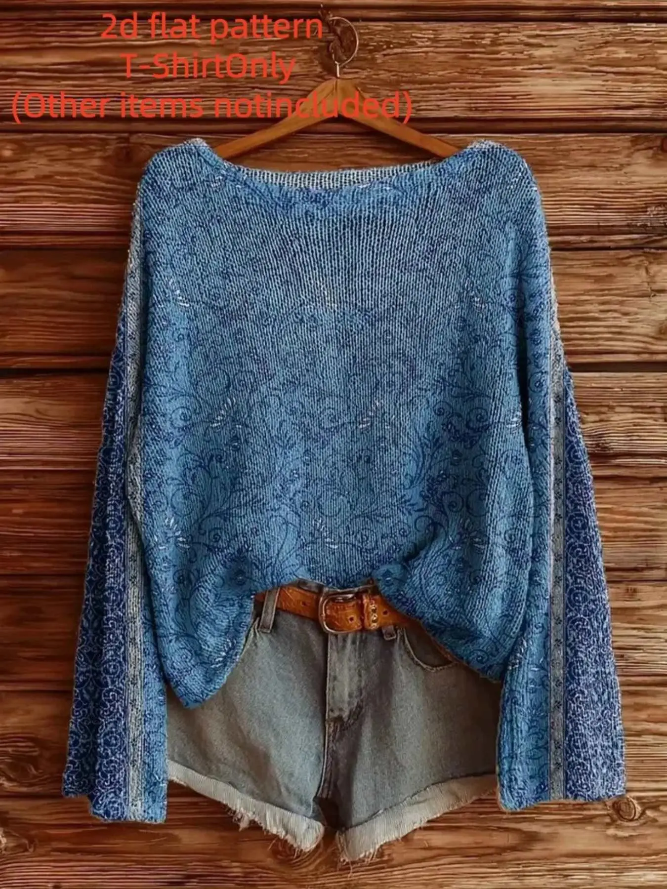 Women's Long Sleeve Top, Fall Winter Fashion, Elegant One-Shoulder Design, Digital Print, All Over Print, Trendy Ladies' Clothing, Casual Style
