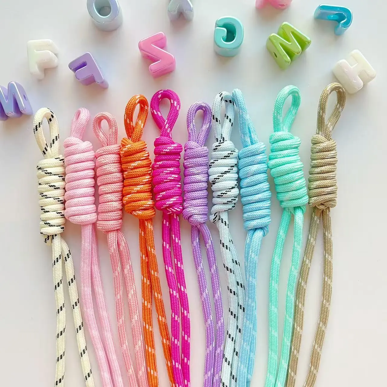 10 Color Set Adjustable Trendy Lanyards, Cell Phone Lanyard, Customizable Wrist Phone Rope, Phone Leash, Bag Strap, Keychain, U Disk Holder, Unisex Anti-Loss Cord