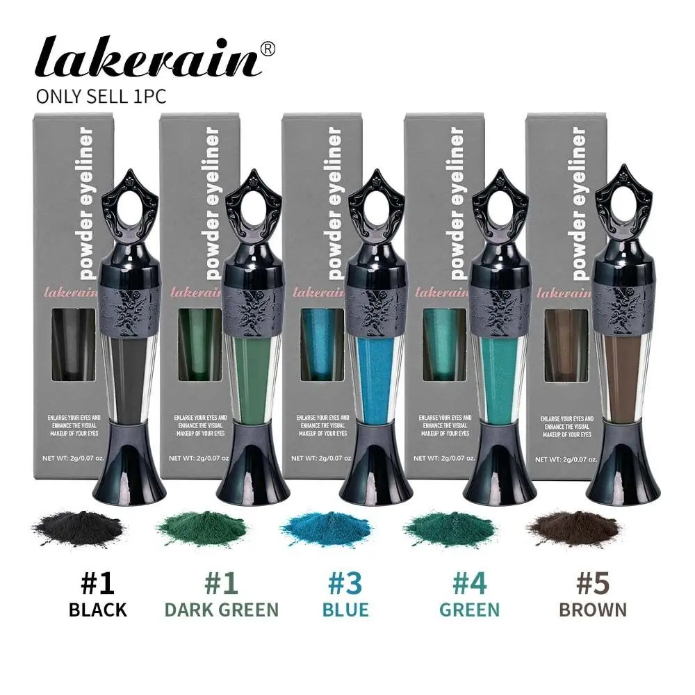 1PC, lakerain, Powder Eyeliner, 5 Colors Available, Dual Use As Eyeshadow, Smooth Buildable Color, Long Lasting, Smudge Proof, Daily Party Festival Makeup, ViralColoredEyeliner, EyeMakeup, EyelinerCosmetics